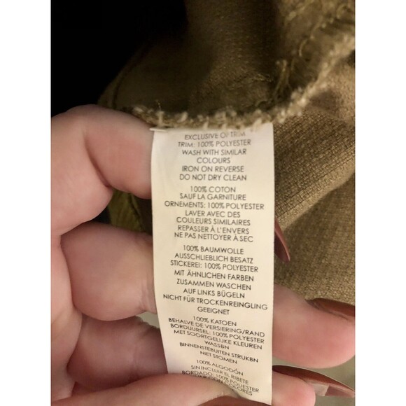 Nasty Gal Tan Khaki Corduroy Sherpa Crop Jacket Size 10 Medium NEW - Picture 6 of 7